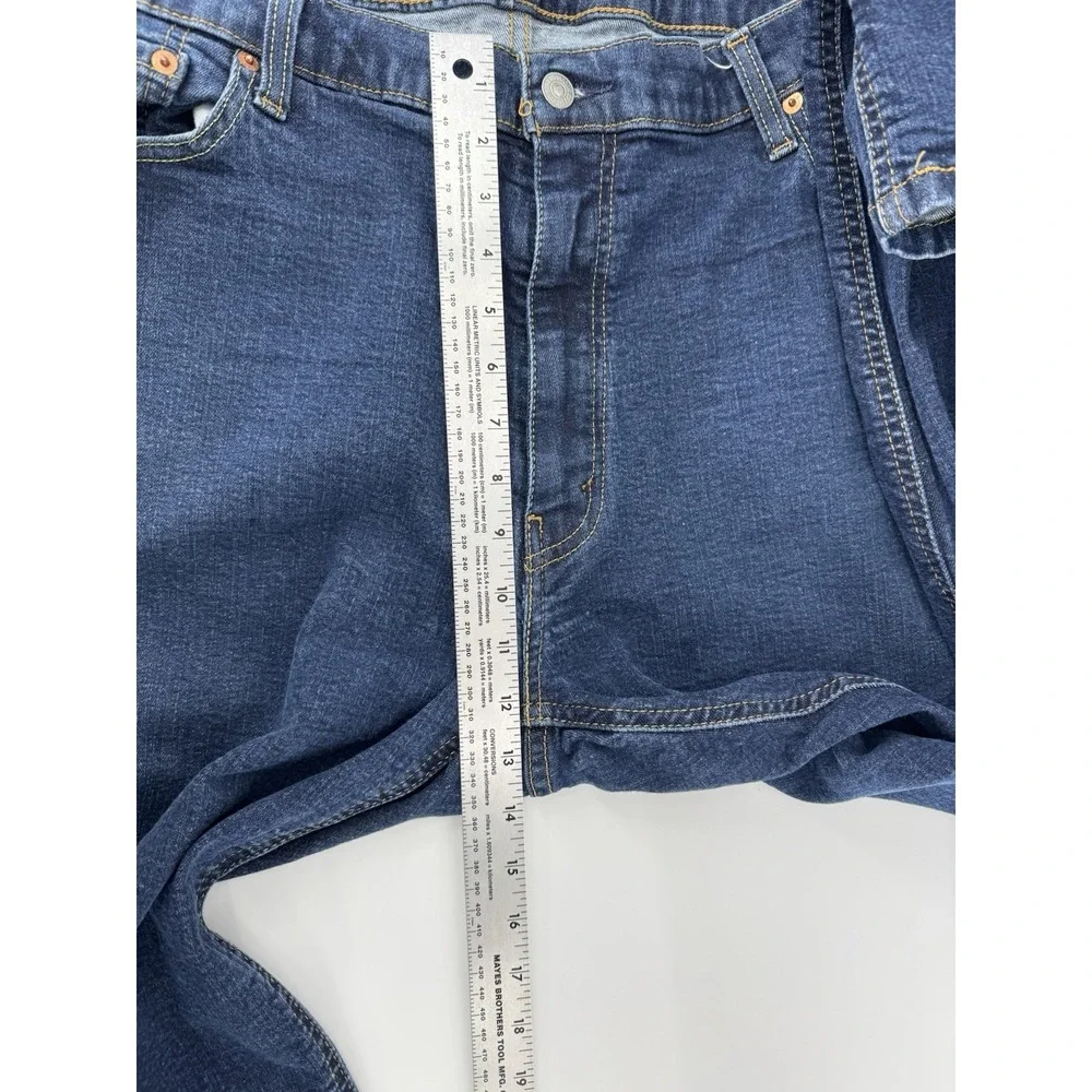 Levi's 541 Size 46x32 Blue Denim Jeans Regular Fit Straight Leg Red Tab
